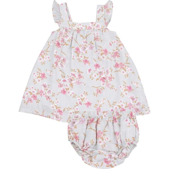 Sundress & Diaper Cover Phlox Floral