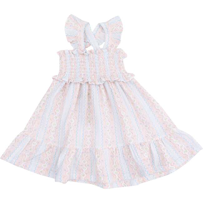 Smocked Ruffle Sundress, Ogee Floral