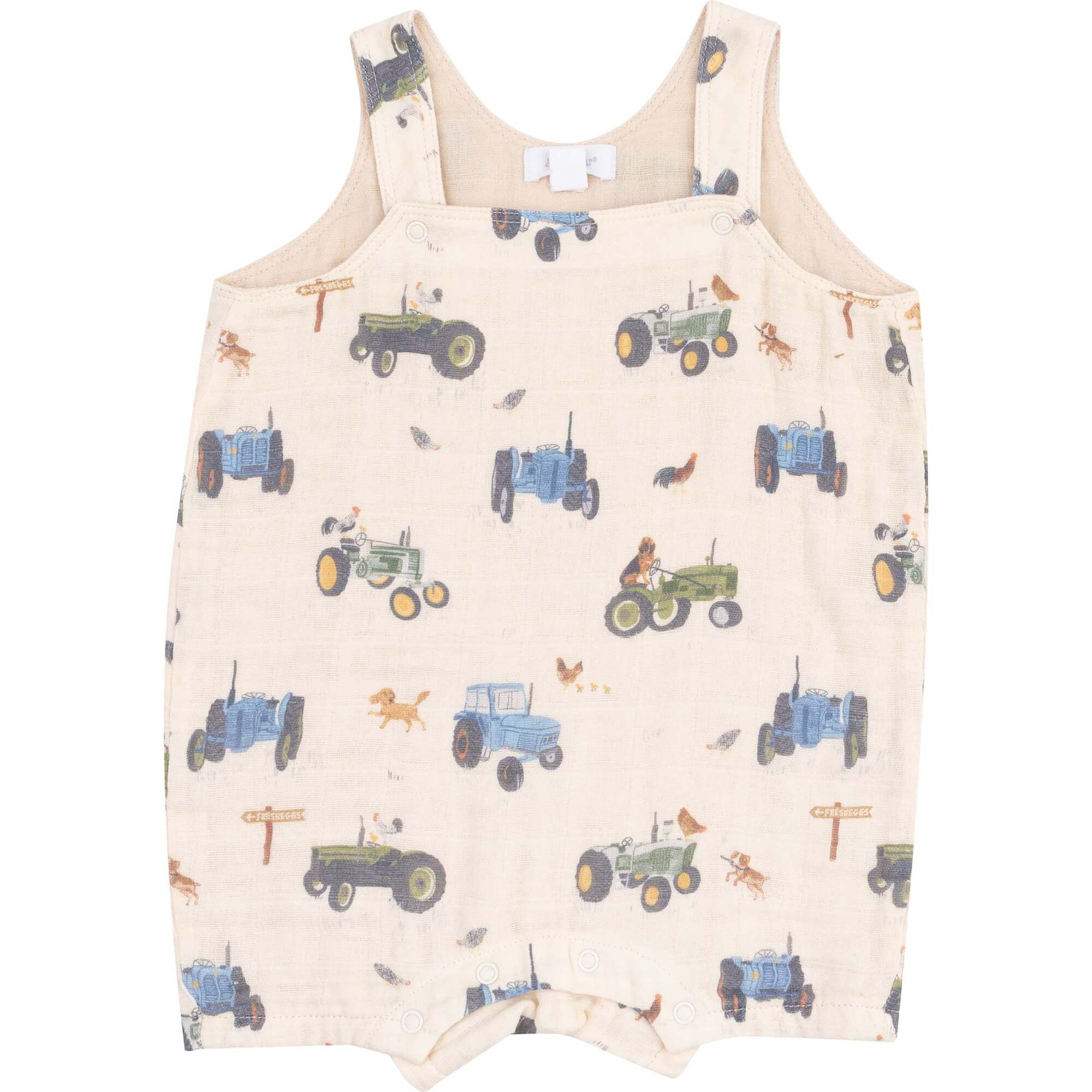 Overall Shortie, Tractors And Friends Uni - Rompers - 1