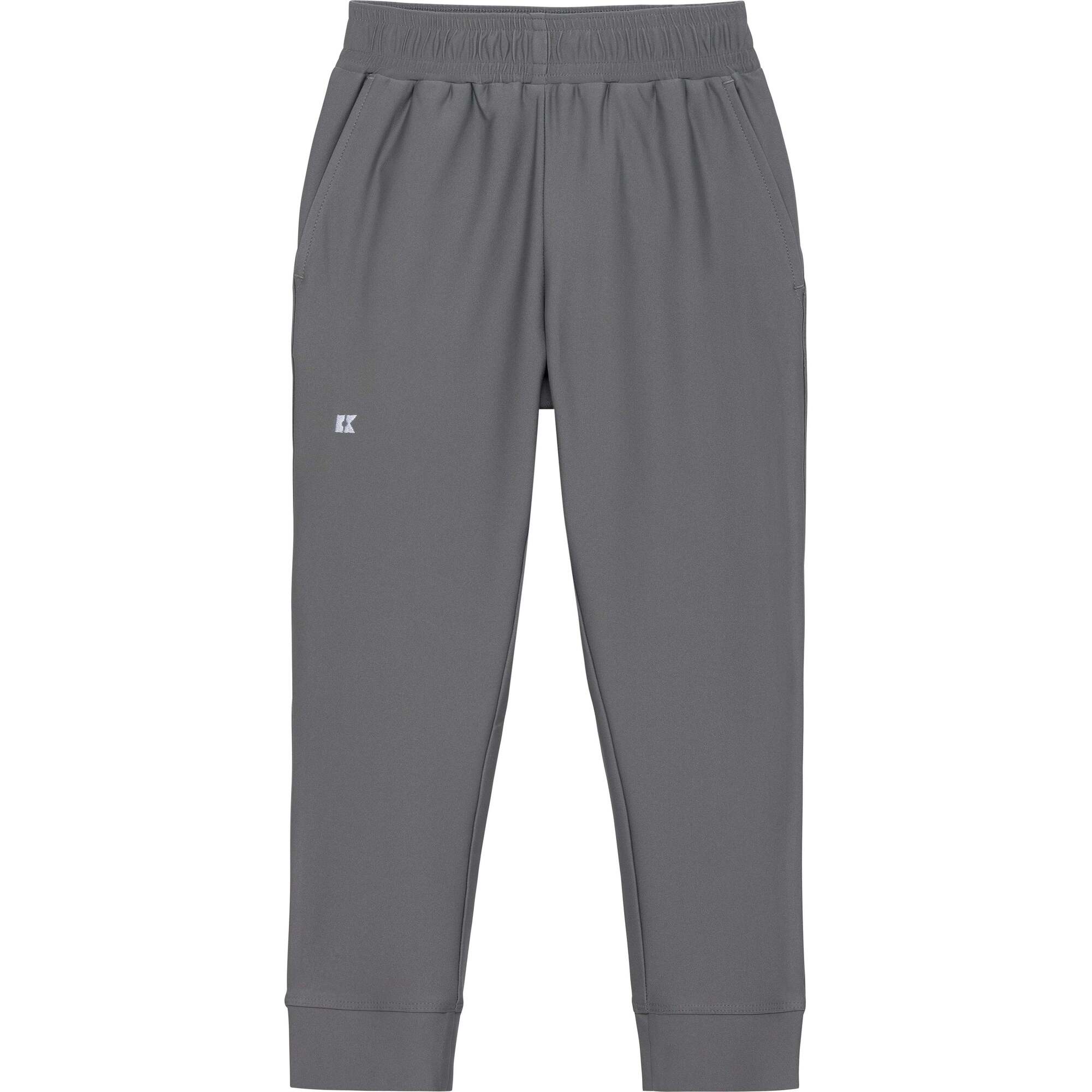 Boys Warm-Up Jogger Pant, Gray - Pants - 1
