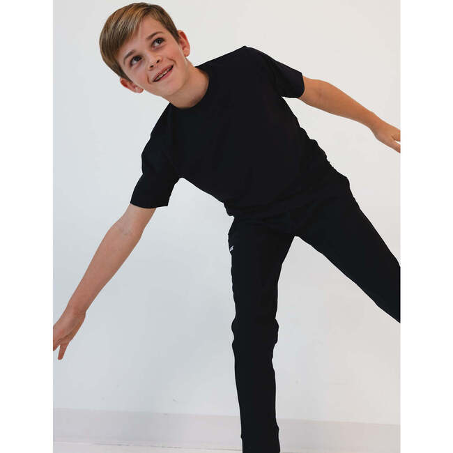 Boys Warm-Up Jogger Pant, Black - Pants - 2