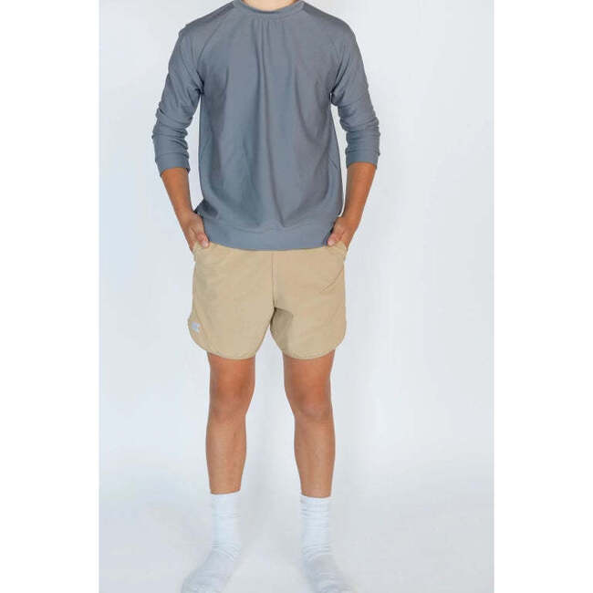 Boys Super Short Lined, Khaki - Shorts - 2