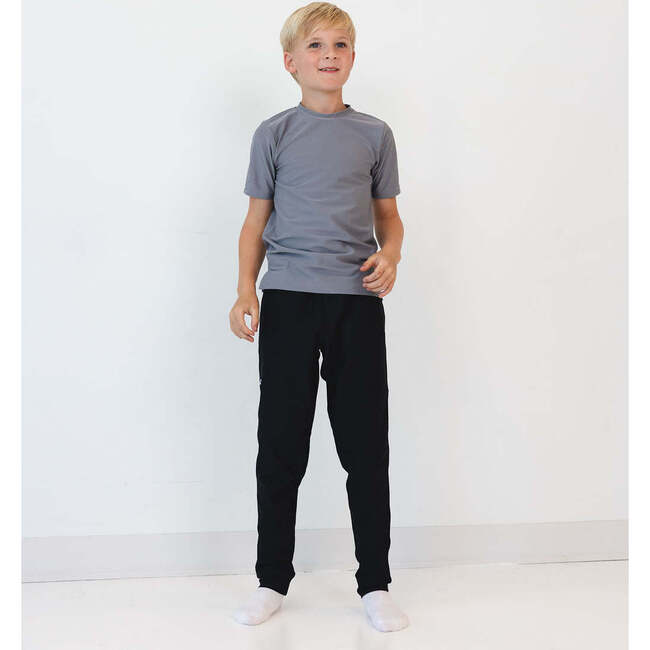 Boys Warm-Up Jogger Pant, Black - Pants - 5