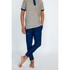Boys Warm-Up Jogger Pant, Navy - Pants - 4