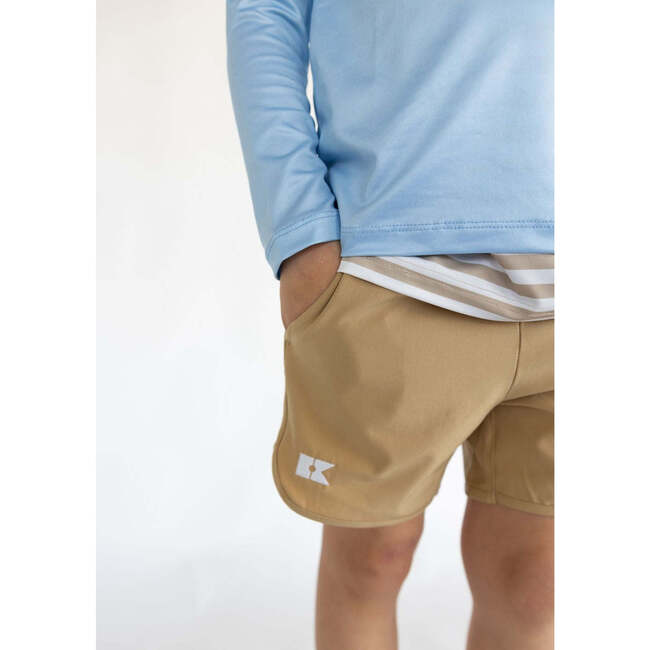 Boys Super Short Lined, Khaki - Shorts - 5