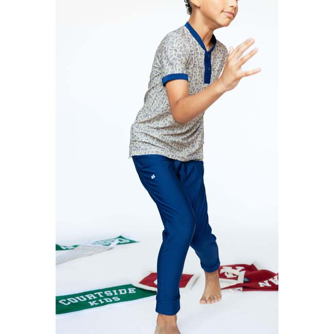 Boys Warm-Up Jogger Pant, Navy - Pants - 6