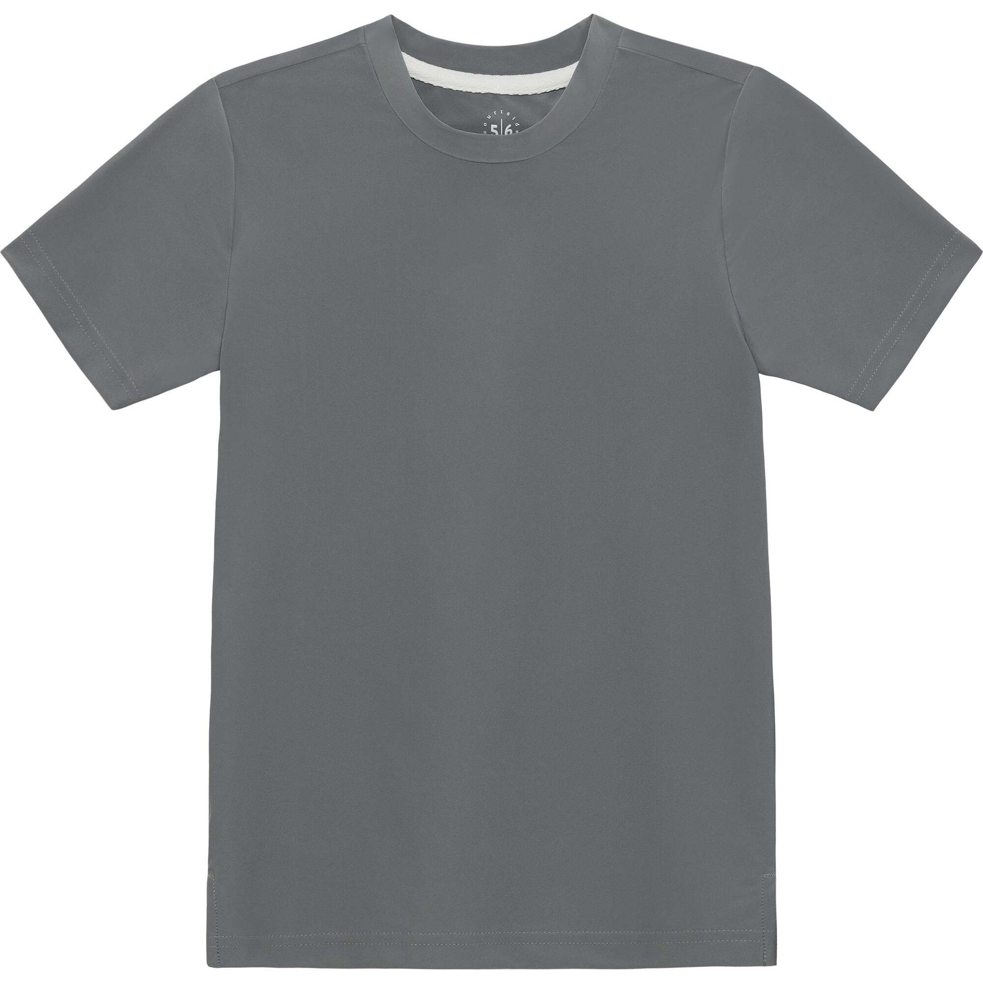 Boys Practice Tee Shirt, Gray - T-Shirts - 1