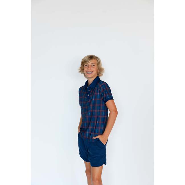 Boys Super Short Lined, Navy - Shorts - 3