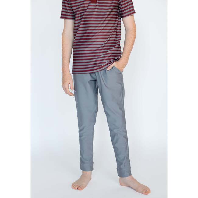 Boys Warm-Up Jogger Pant, Gray - Pants - 3