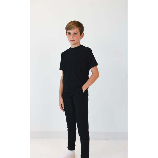 Boys Practice Tee Shirt, Black - T-Shirts - 4