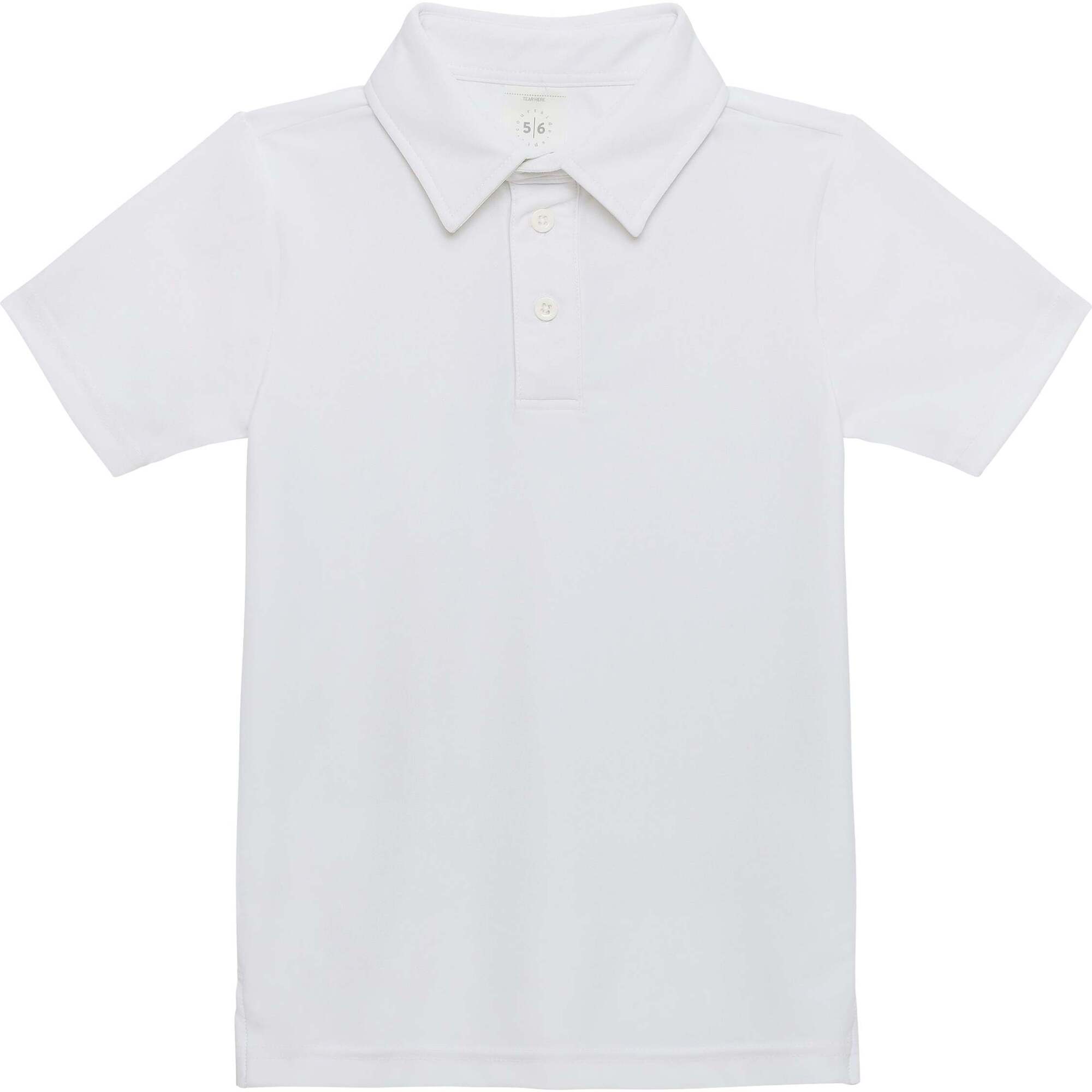 Boys Polo Shirt, White - Polo Shirts - 1