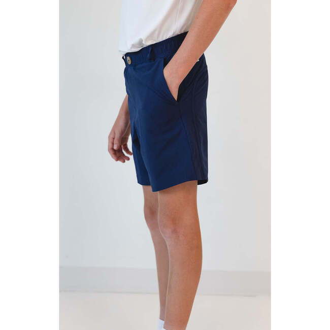 Boys Dress Short, Navy - Shorts - 2