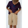 Boys Dress Short Lined, Khaki - Shorts - 2