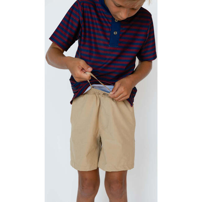 Boys Dress Short, Khaki - Shorts - 3
