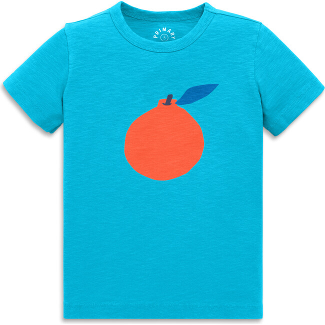 Kids Clementine Tee, Sea - T-Shirts - 1