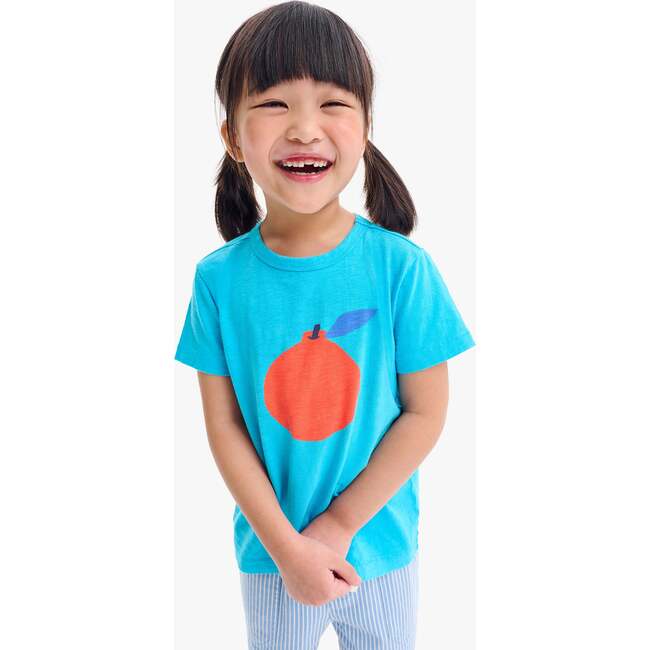 Kids Clementine Tee, Sea - T-Shirts - 2