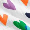 Kids Cotton Gauze Tank Dress In Rainbow Confetti Hearts, White Rainbow Confetti Hearts - Dresses - 4