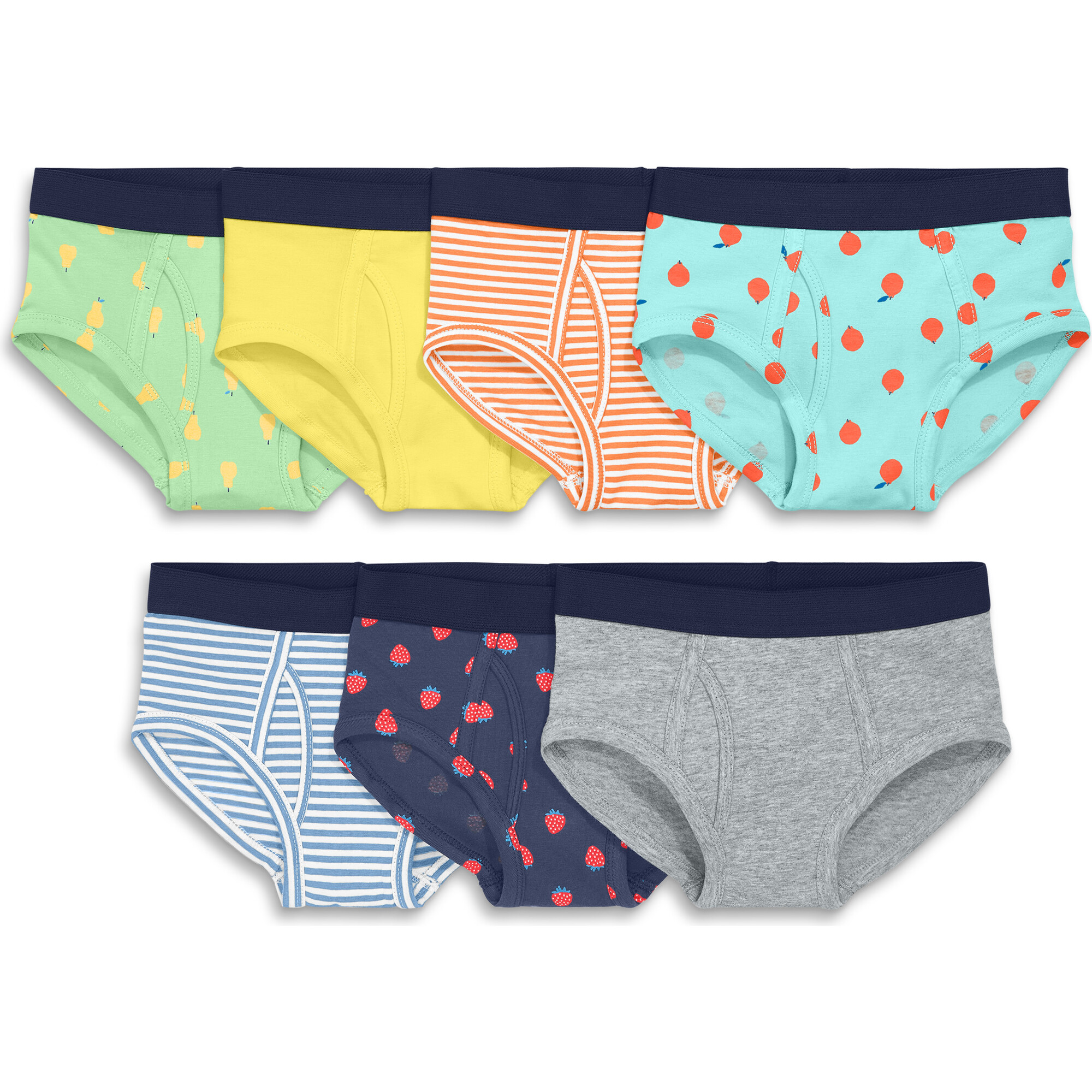Kids Brief 7-Pack In Fresh Fruit Mix, Fruit Mix - Underwear - 1