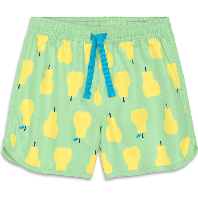 Kids Board Short In Cutout Pears, Pear Mix