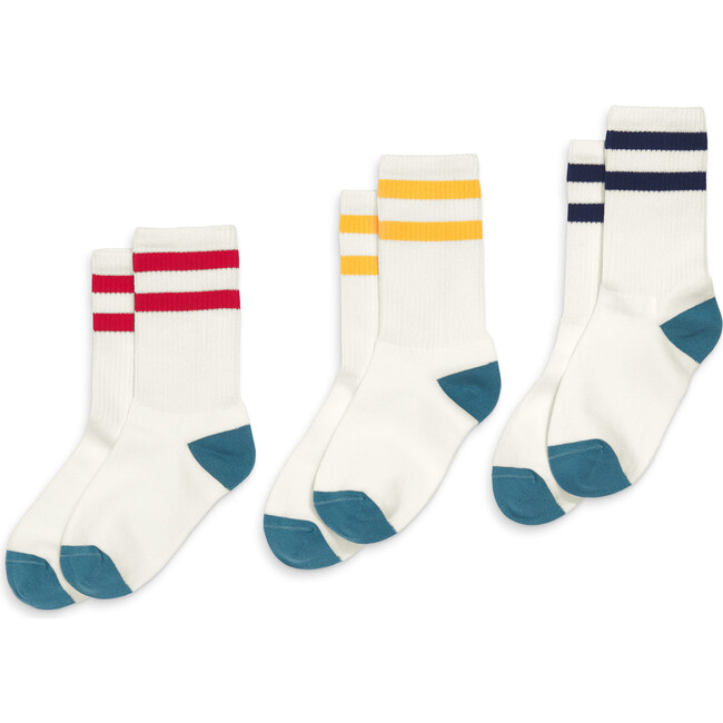 Athletic Sock 3-Pack, Primary Mix - Socks - 3