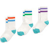 Athletic Sock 3-Pack, Tonal Stripe Mix - Socks - 2