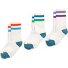 Athletic Sock 3-Pack, Tonal Stripe Mix - Socks - 3