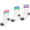 Athletic Sock 3-Pack, Tonal Stripe Mix - Socks - 4