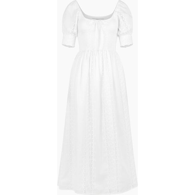 The Madeline Nap Dress, White Broderie Voile