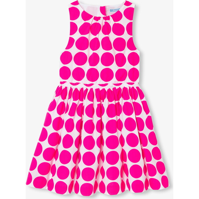 Girl Sleeveless Dress White/Pink