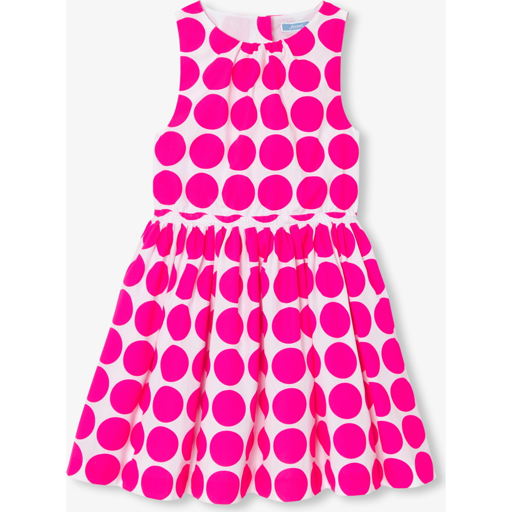 Girl Sleeveless Dress White/Pink - Dresses - 1