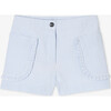 Girl Seersucker Shorts White/Blue - Shorts - 1 - thumbnail
