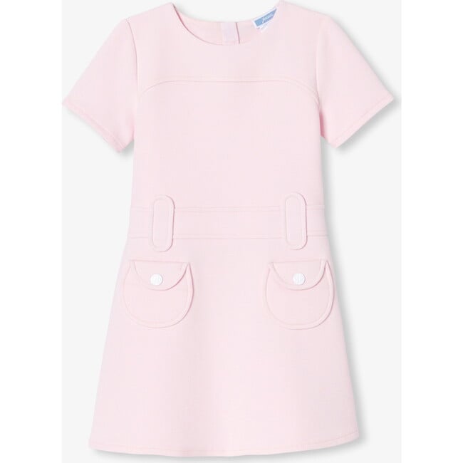 Girl Short Sleeve Dress  Powder Pink - Dresses - 1