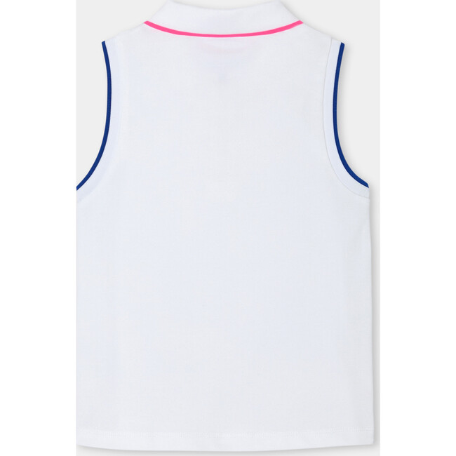 Girl Sleeveless Polo Shirt White - Polo Shirts - 2