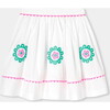 Girl Poplin Skirt White/Multicolour - Skirts - 2