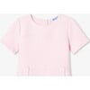 Girl Short Sleeve Dress  Powder Pink - Dresses - 3