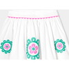 Girl Poplin Skirt White/Multicolour - Skirts - 3