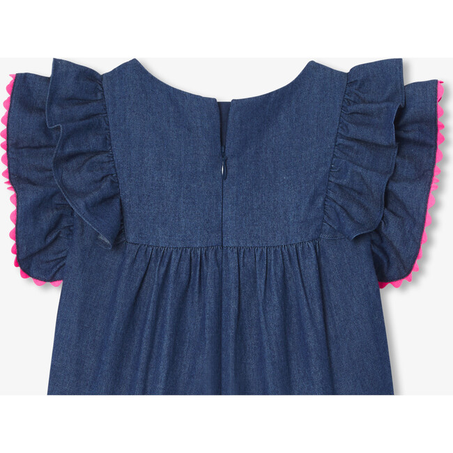 Girl Lightweight Denim Dress Denim Blue - Dresses - 4