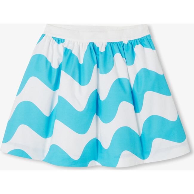 Girl Ceremony Skirt White/Blue