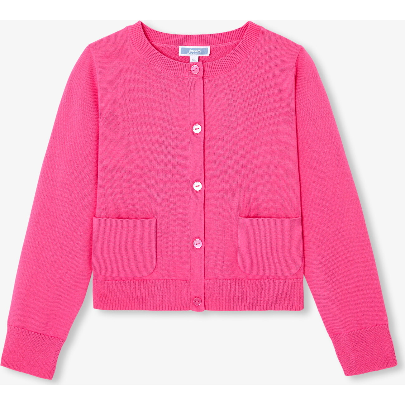 Girl Cardigan Light Fuchsia - Jacadi Paris Sweaters | Maisonette