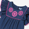 Girl Lightweight Denim Dress Denim Blue - Dresses - 5