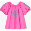 Girl Blouse With Balloon Sleeves Bubble Rose - Blouses - 1 - thumbnail