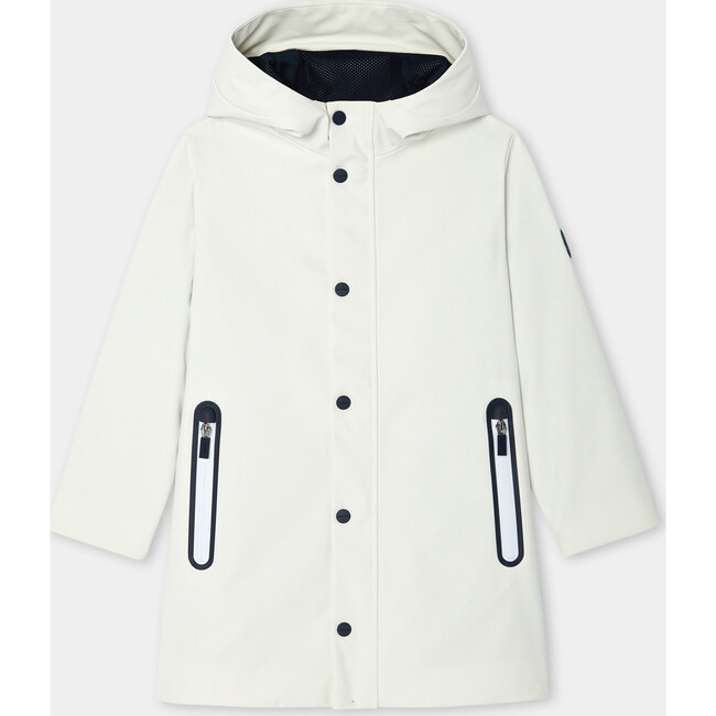 Children's Water-Repellent Parka  White