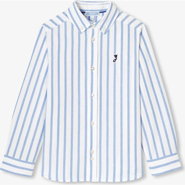 Children's Oxford Shirt White/Blue - Button Downs - 1