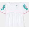 Girl Blouse In Poplin White/Multicolour - Blouses - 3