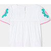 Girl Blouse In Poplin White/Multicolour - Blouses - 4