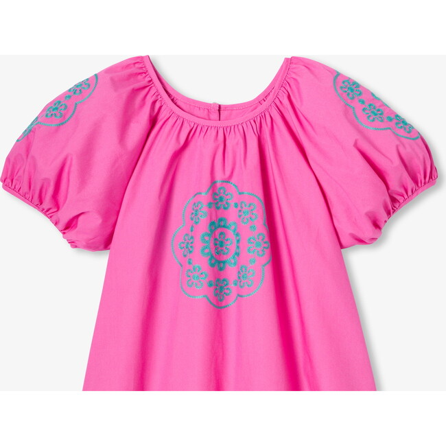 Girl Blouse With Balloon Sleeves Bubble Rose - Blouses - 3