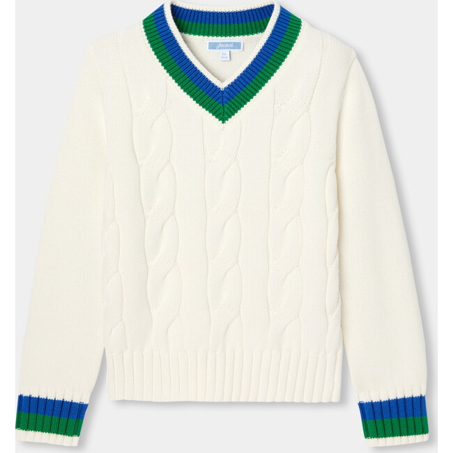 Children's Cable/Knit Sweater  Soft White