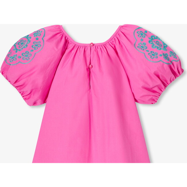 Girl Blouse With Balloon Sleeves Bubble Rose - Blouses - 4