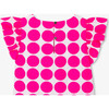 Girl Blouse In Poplin White/Pink - Blouses - 4