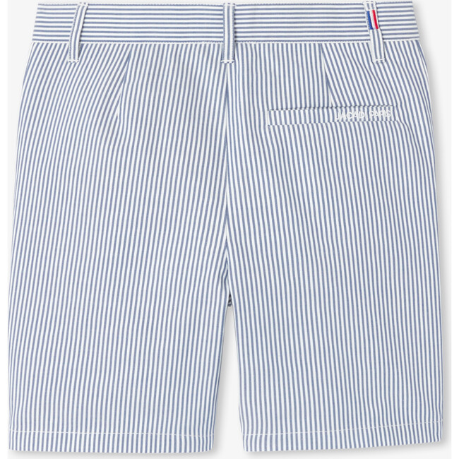 Boy's Striped Bermuda Shorts White/Blue - Shorts - 2
